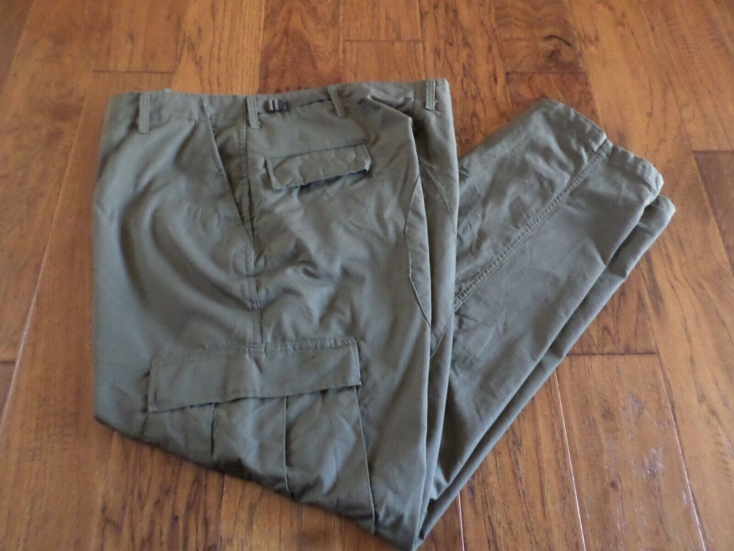 MILITARY STYLE OD GREEN  BDU PANTS 6 POCKET FATIGUE TROUSERS U.S.A MADE