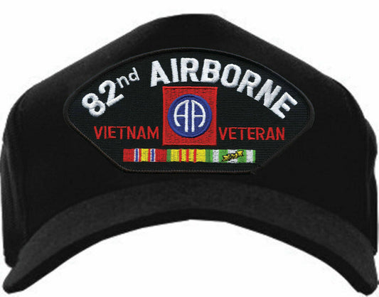 U.S ARMY VIETNAM VETERAN 82nd AIRBORNE HAT OFFICIAL MILITARY BALL CAP USA MADE