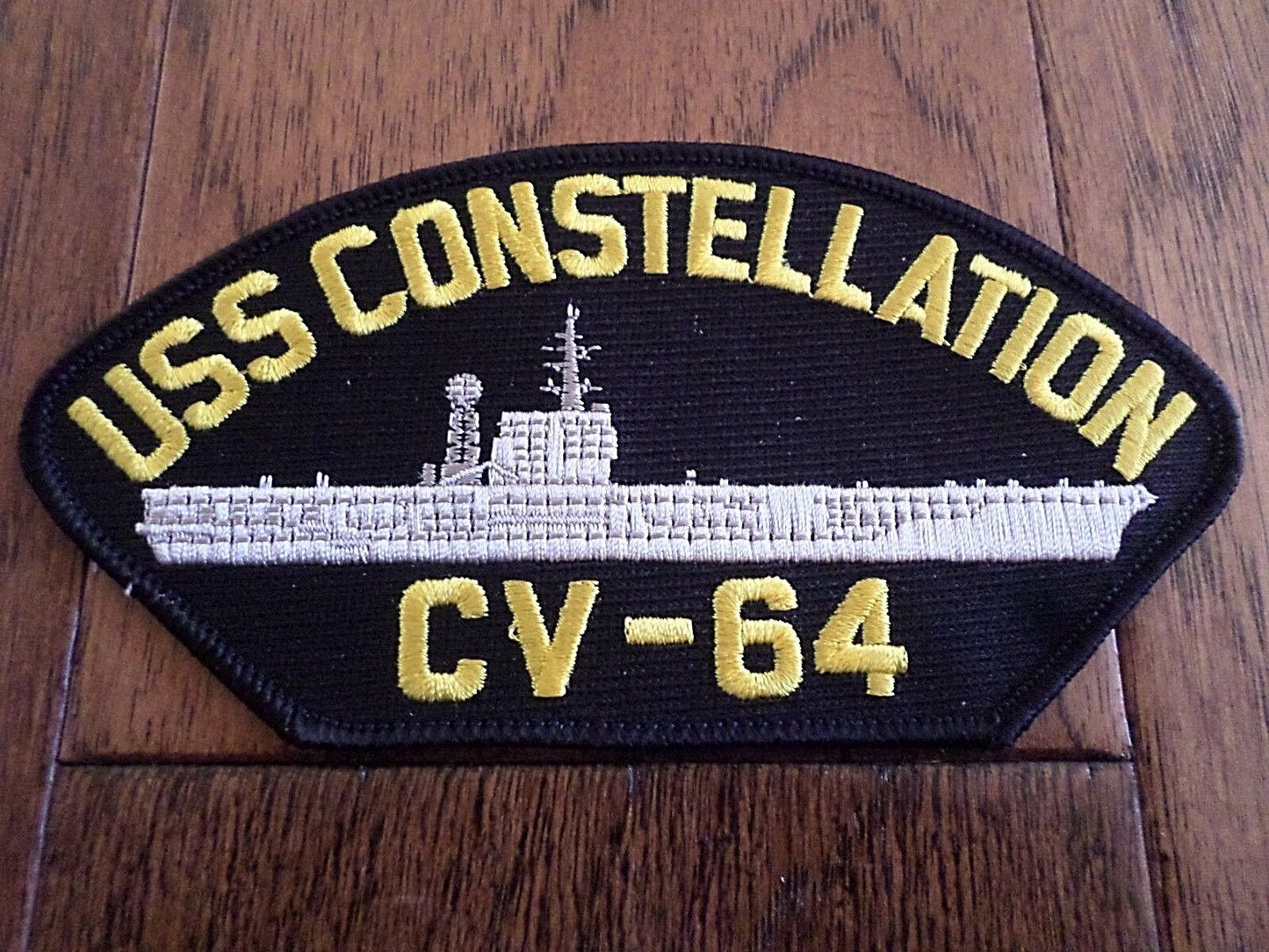 USS CONSTELLATION CV-64 U.S NAVY SHIP HAT PATCH CARRIER USA MADE HEAT TRANSFER