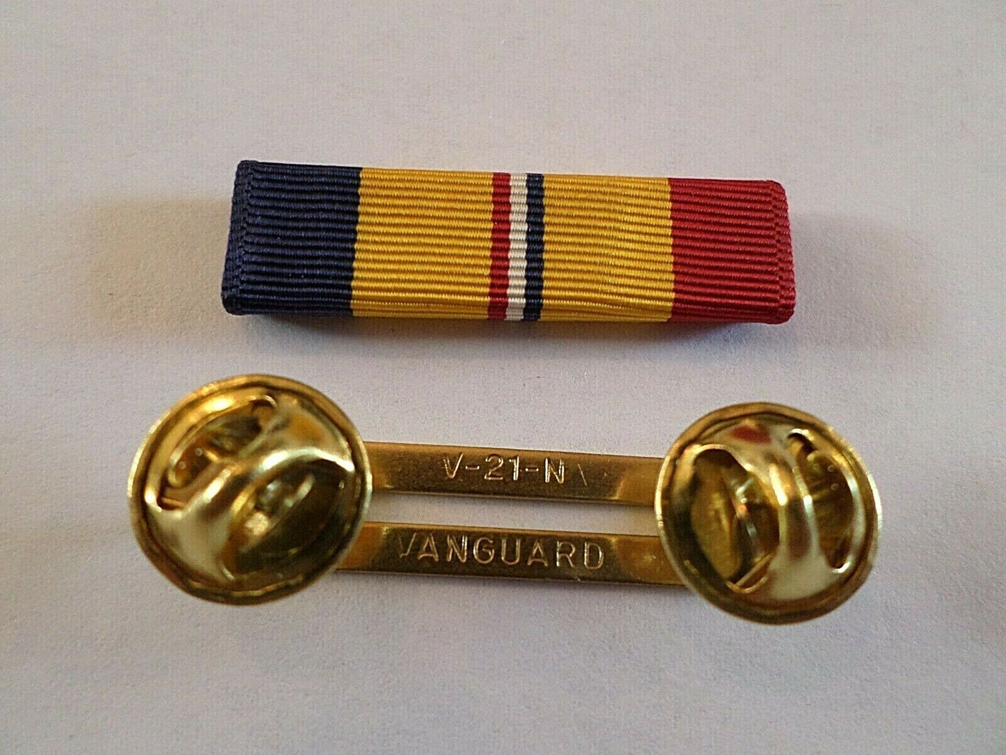 COAST GUARD COMBAT ACTION RIBBON WITH BRASS RIBBON HOLDER VETERAN