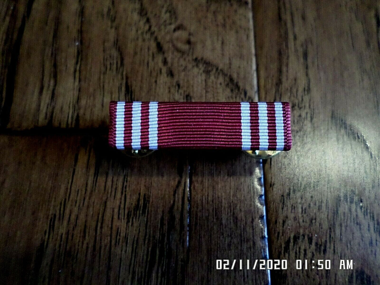 ARMY GOOD CONDUCT SERVICE RIBBON WITH RIBBON HOLDER US MILITARY VETERAN GI ISSUE