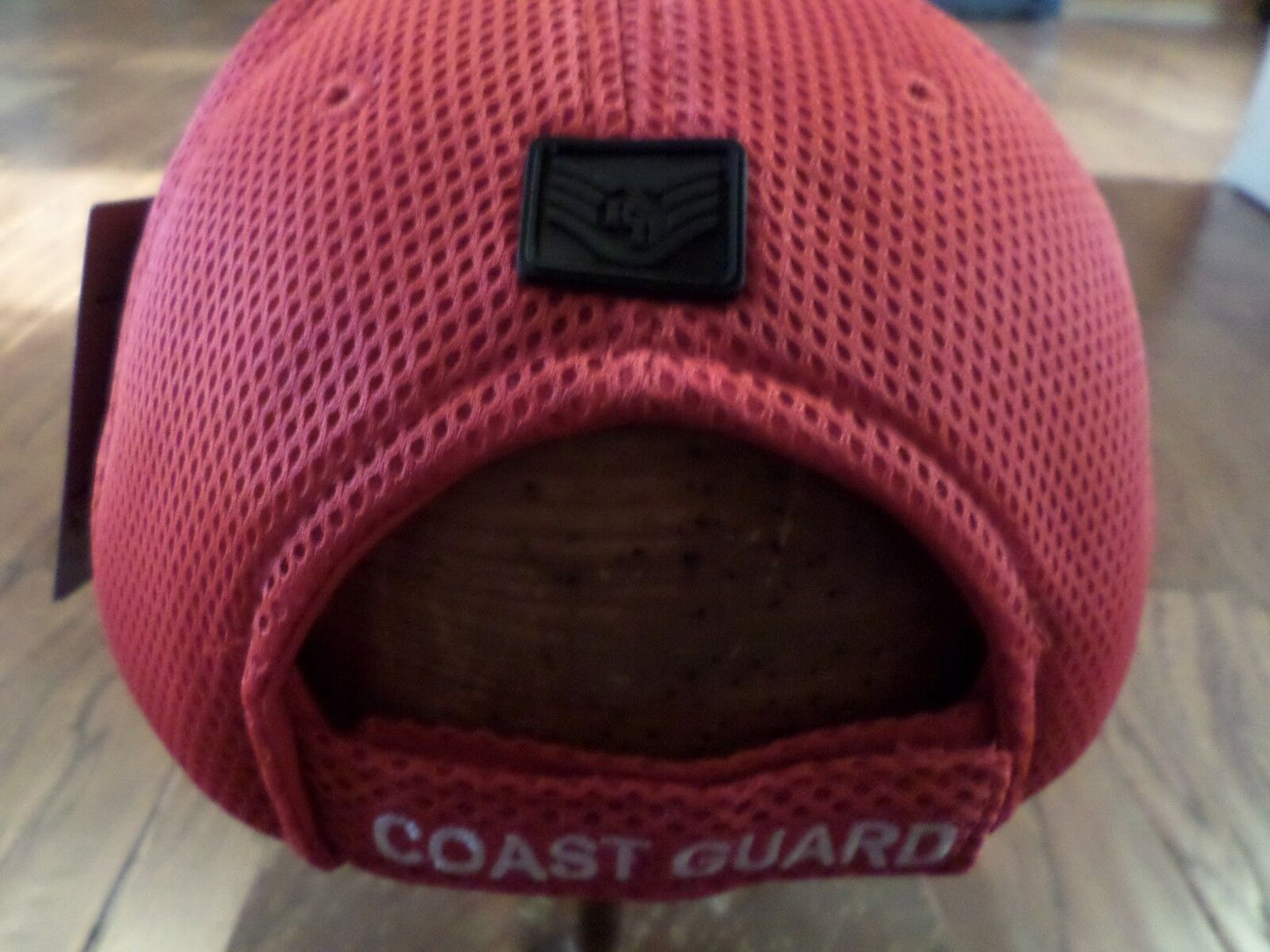 New U.S Coast Guard Hat Air Mesh 3-D Embroidered CG Red Baseball Cap