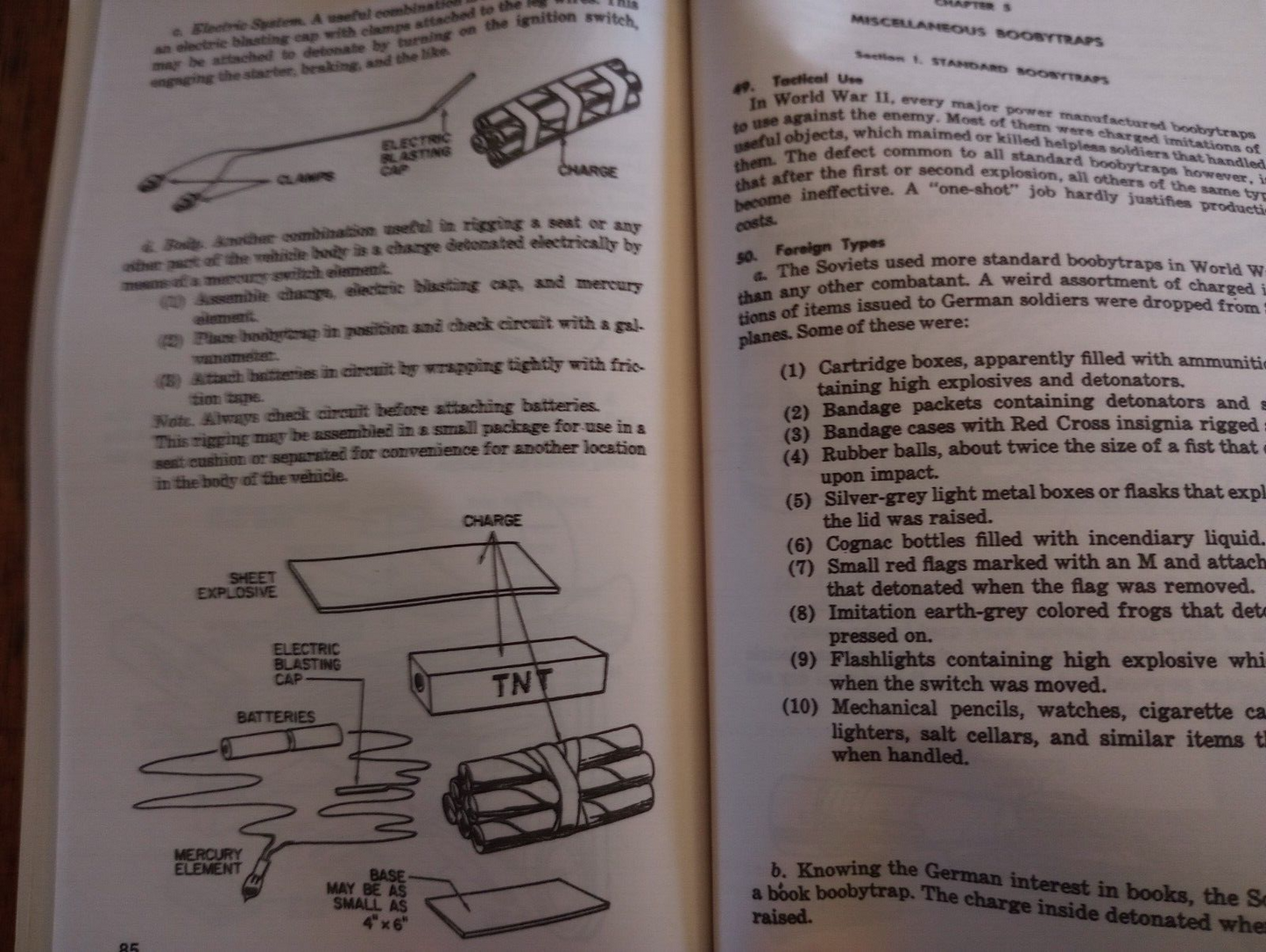 U.S ARMY BOOBYTRAPS BOOK HANDBOOK GUIDE