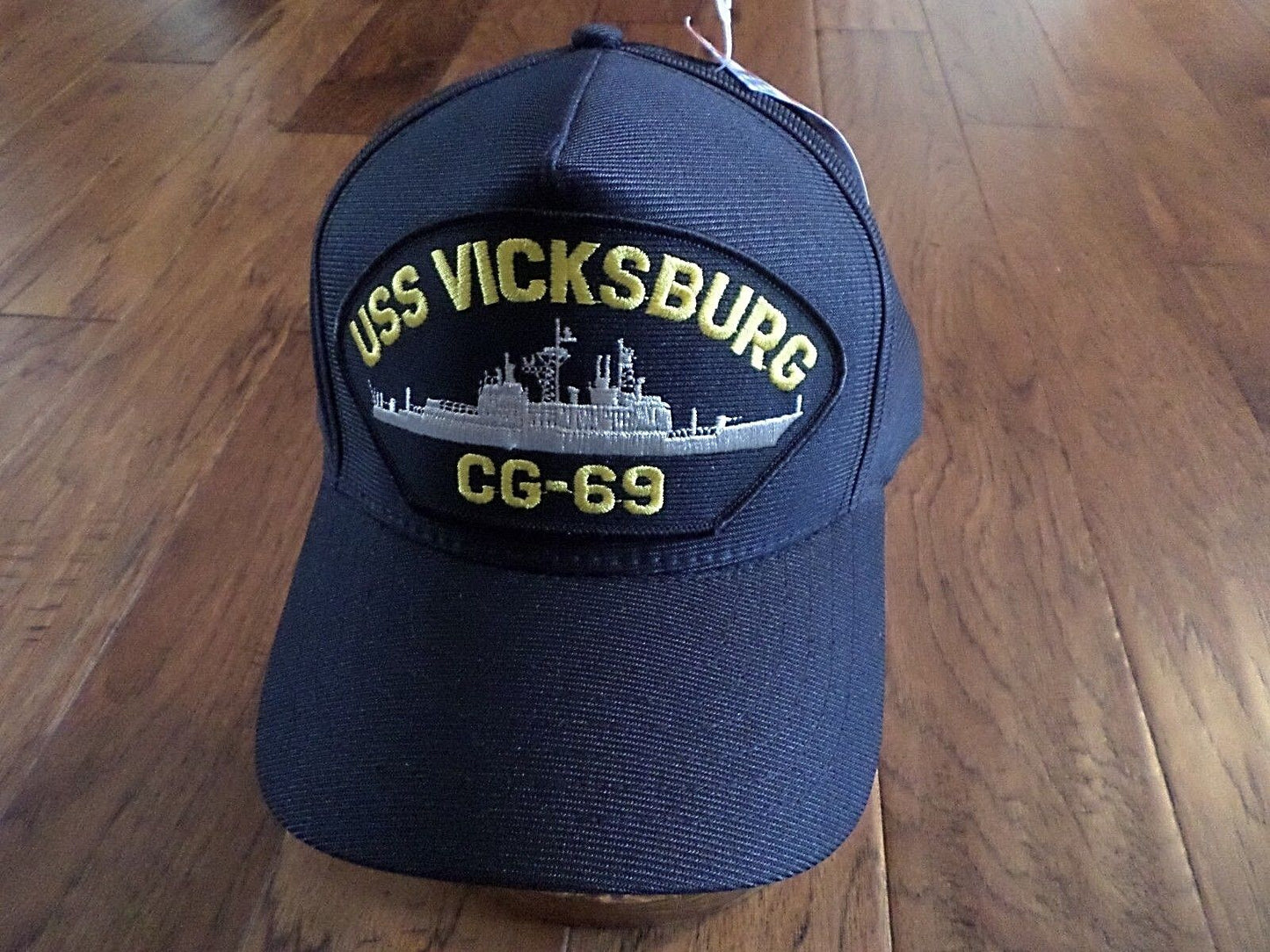 USS VICKSBURG CG-69 U.S NAVY SHIP HAT OFFICIAL MILITARY BALL CAP U.S.A MADE