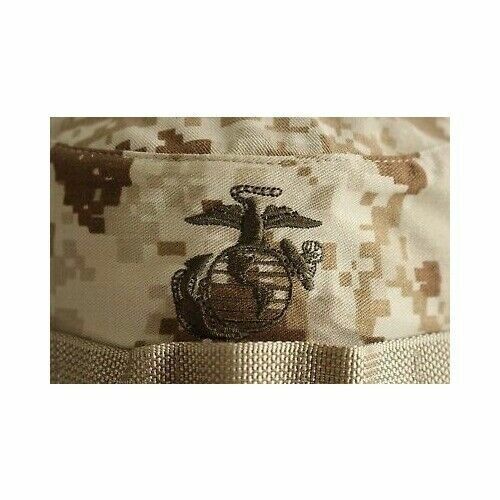 MARINE CORPS BOONIE HAT USMC ISSUE DIGITAL DESERT CAMOUFLAGE 7 3/4 USA MADE