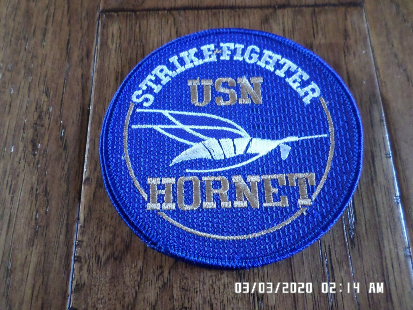 U.S NAVY HORNET STRIKE FIGHTER PATCH USN F/A 18 HORNET NEW 4" X 4"