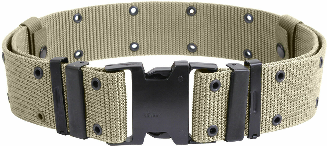 Military style combat tactical pistol belt quick release buckle X- large nylon