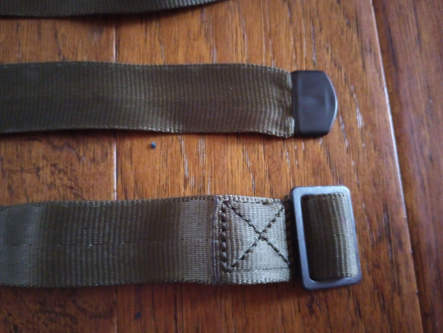 MILITARY ISSUE TIE DOWN NYLON CARGO STRAP 84" X 1.25" WIDE METAL HARDWARE NEW