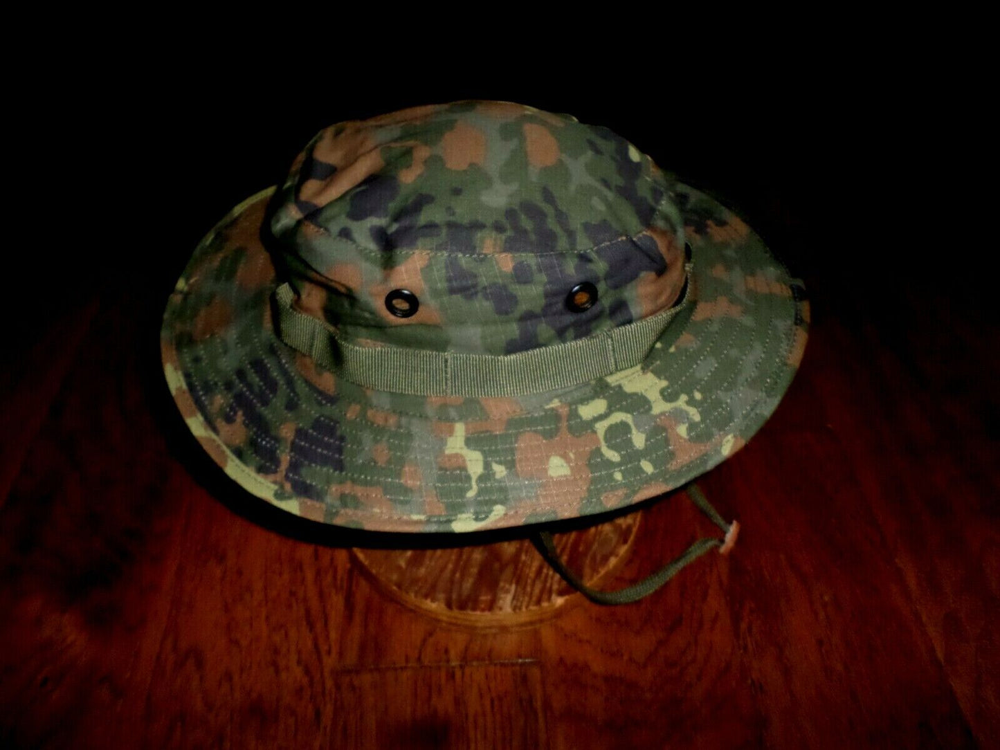 NEW GERMAN FLECKTARN CAMOUFLAGE PATTERN BOONIE HAT 100% RIP-STOP