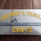 U.S MILITARY NAVY SHIP USS HARRY S. TRUMAN CVN-75 WINDOW DECAL BUMPER STICKER