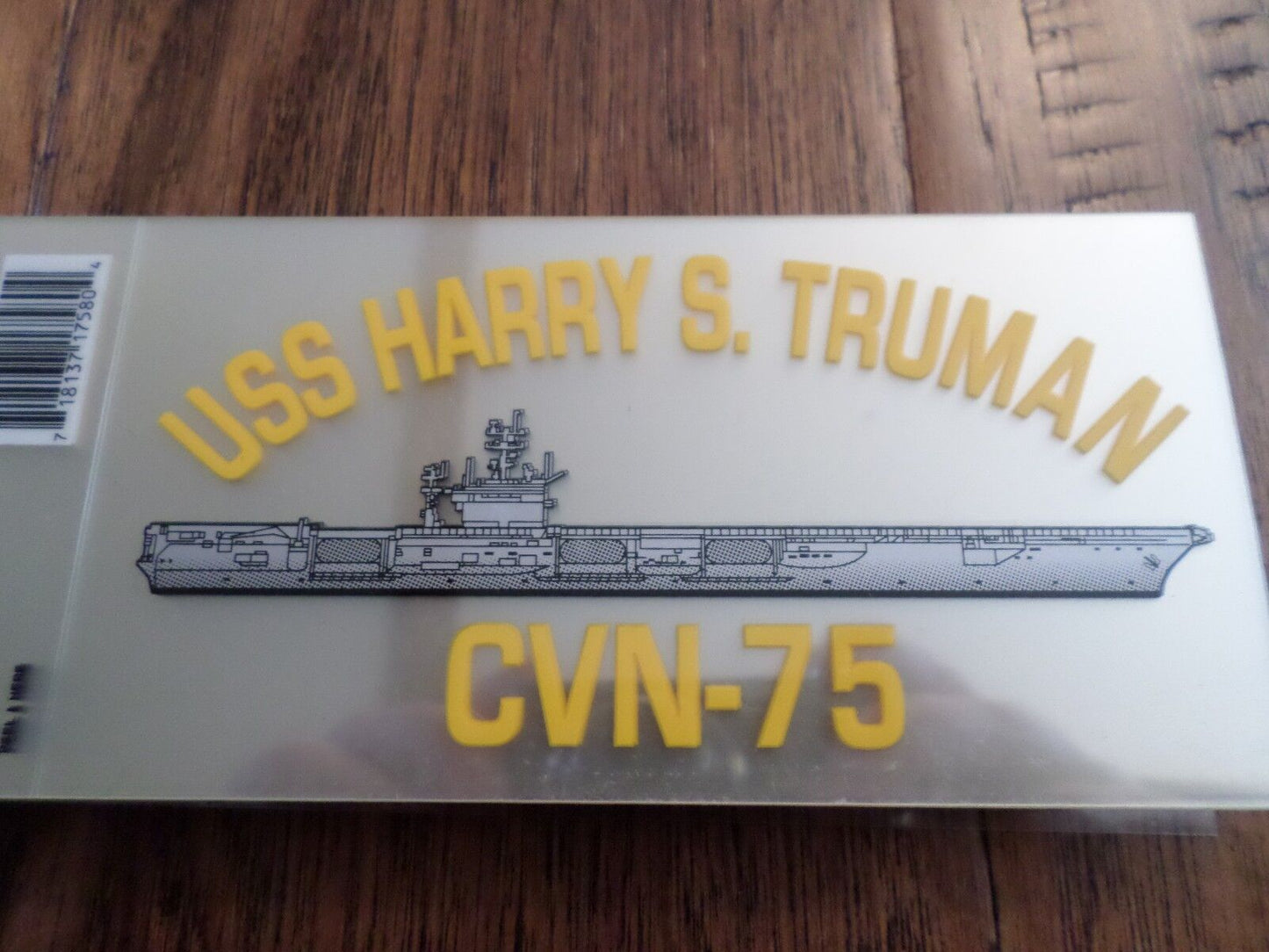 U.S MILITARY NAVY SHIP USS HARRY S. TRUMAN CVN-75 WINDOW DECAL BUMPER STICKER