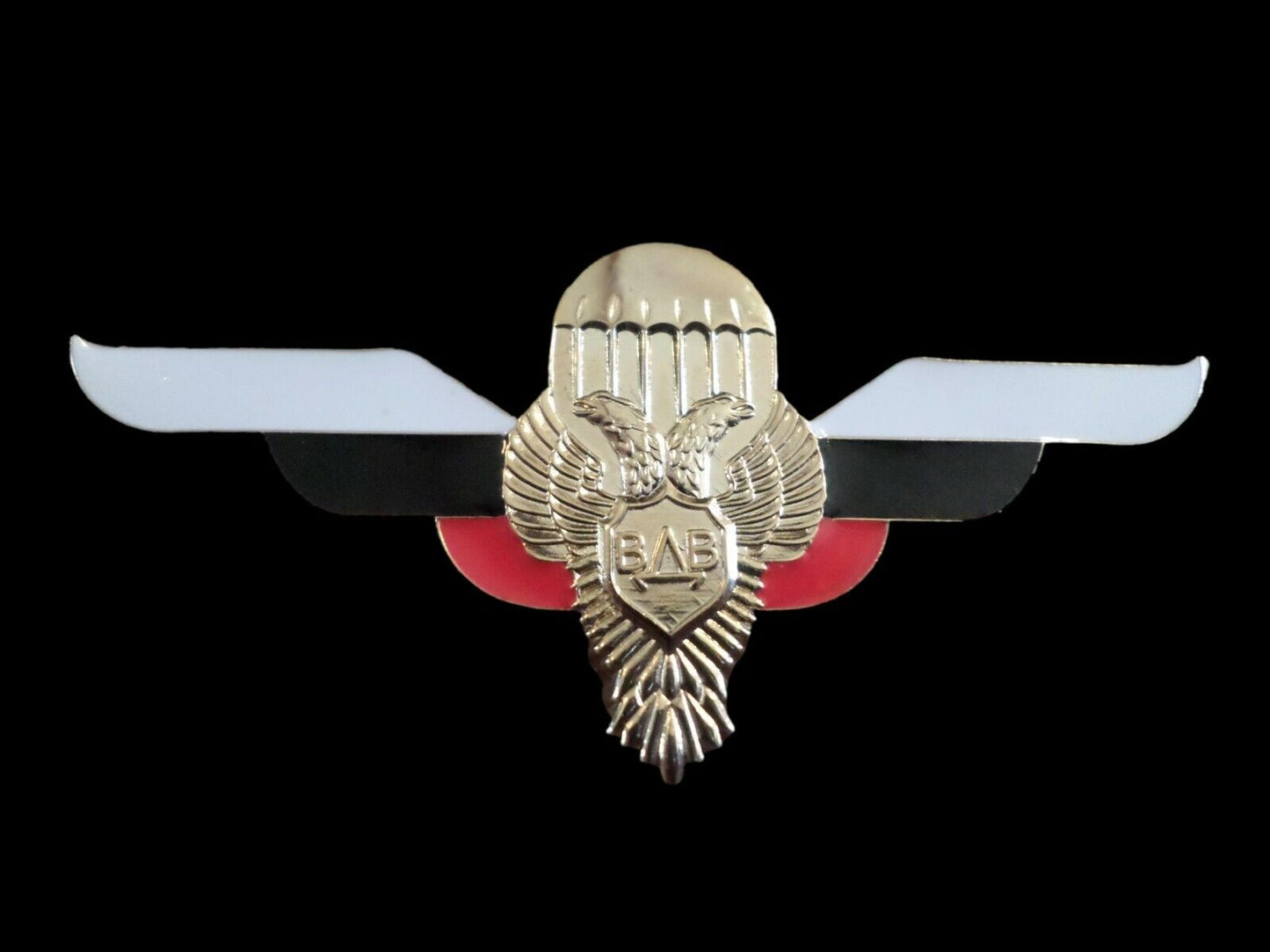 RUSSIAN MILITARY JUMP WINGS BADGE SOVIET PARATROOPER METAL PIN