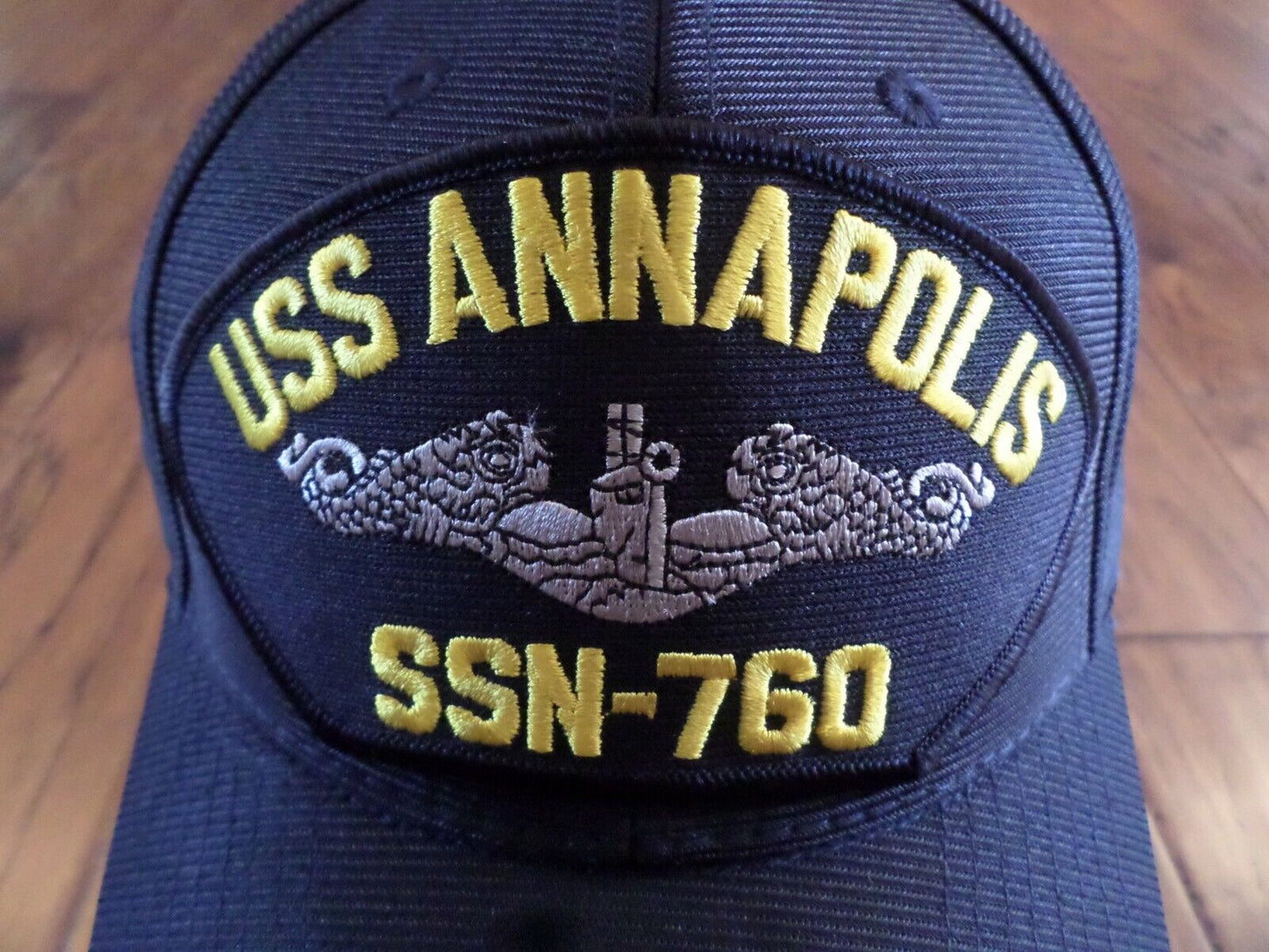 USS ANNAPOLIS SSN-760 HAT OFFICIAL U.S MILITARY NAVY SUBMARINE BALL CAP USA MADE