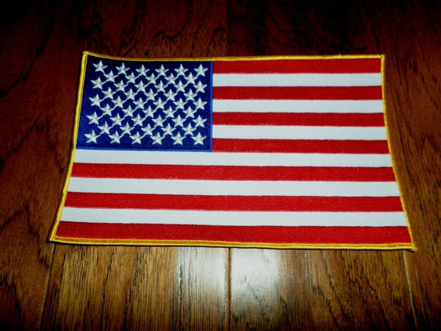 U.S AMERICAN FLAG OVERSIZED BACK PATCH 6"X 10" FULL COLOR BACKPATCH