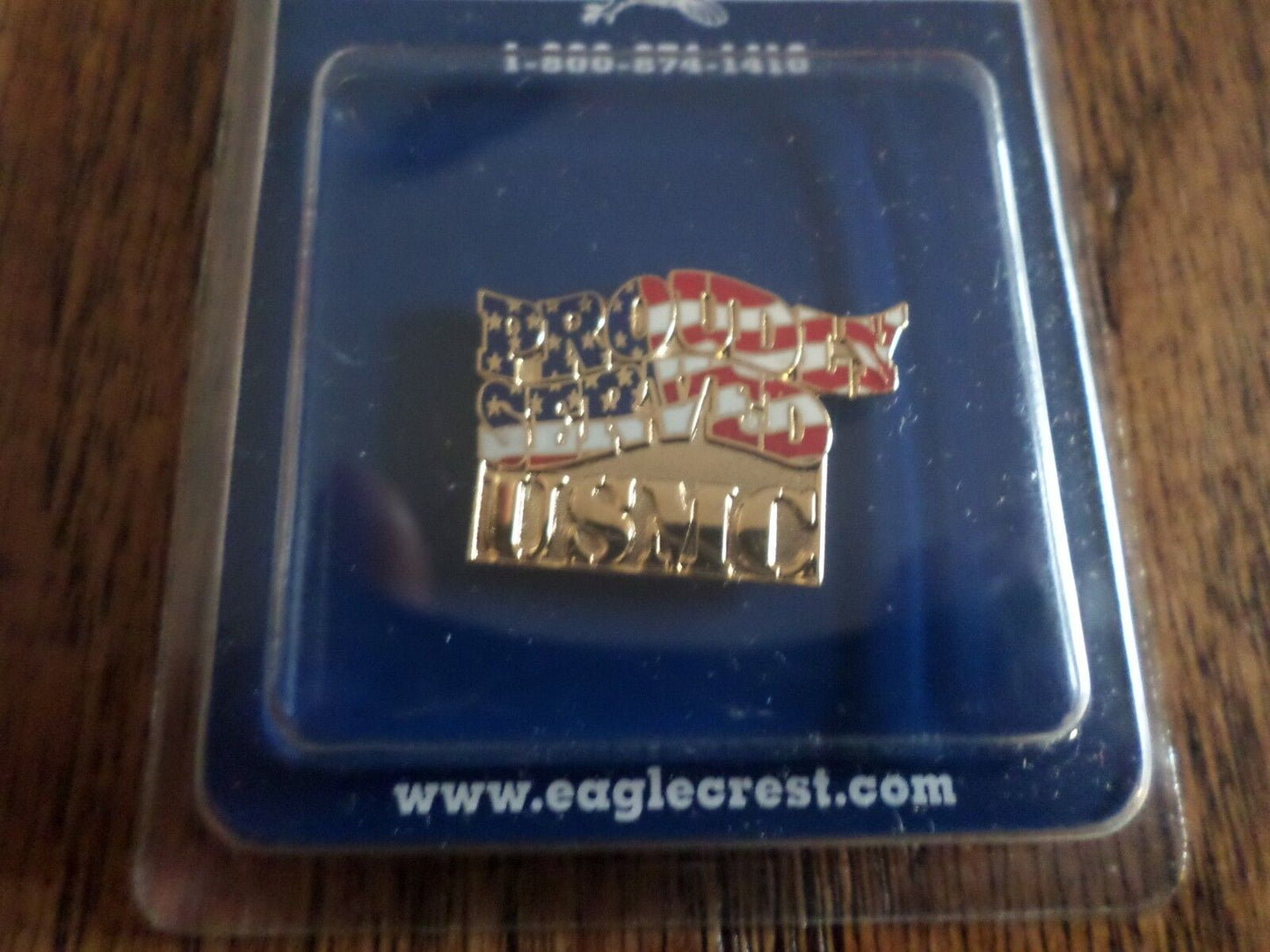 U.S MILITARY MARINE CORPS HAT PIN USMC PROUDLY SERVED