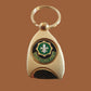 U.S MILITARY ARMY 2nd ACR CAVALRY REGIMENT KEY CHAIN RING GOLD METAL KEY RING