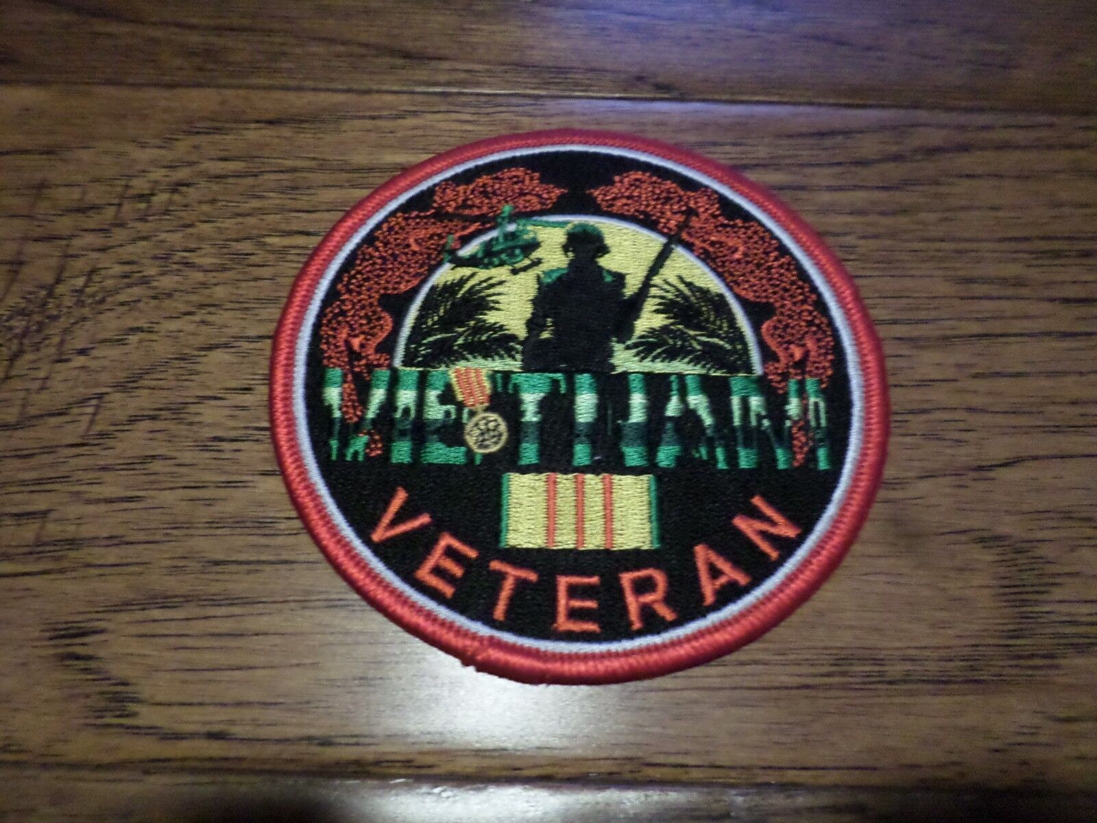 U.S MILITARY VIETNAM WAR VETERAN PATCH SIZE 4