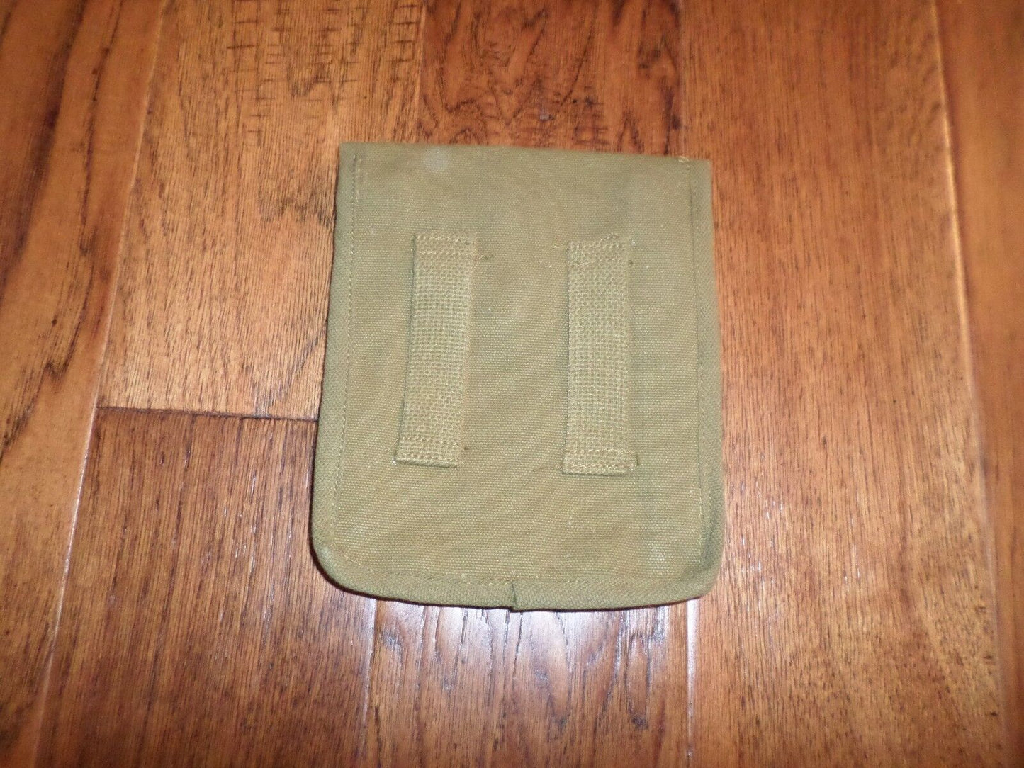 UTILITY BELT POUCH  OD GREEN COTTON CANVAS SNAP CLOSURE 7X6X2