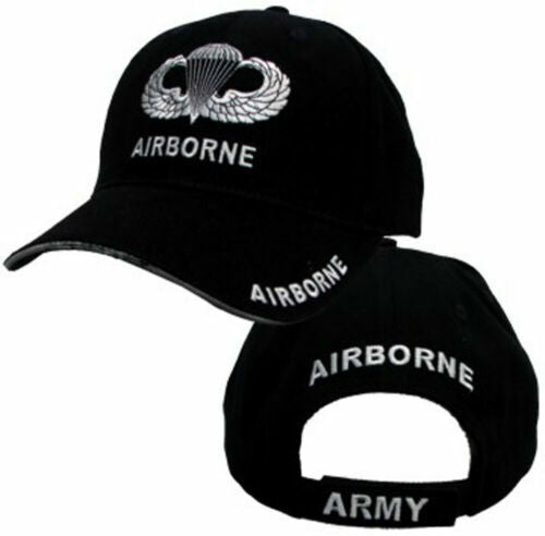 U.S.MILITARY ARMY AIRBORNE PARATROOPER JUMP WINGS HAT EMBROIDERED BALL CAP