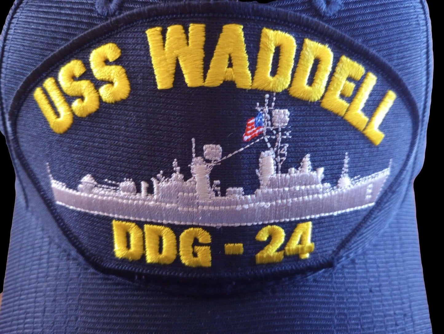 USS WADDELL DDG-24 NAVY SHIP HAT U.S MILITARY OFFICIAL BALL CAP U.S.A  MADE