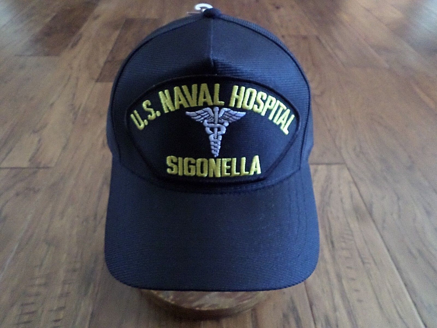 U.S NAVAL HOSPITAL SIGONELLA NAVY SHIP HAT U.S MILITARY OFFICIAL BALL CAP U.S.A