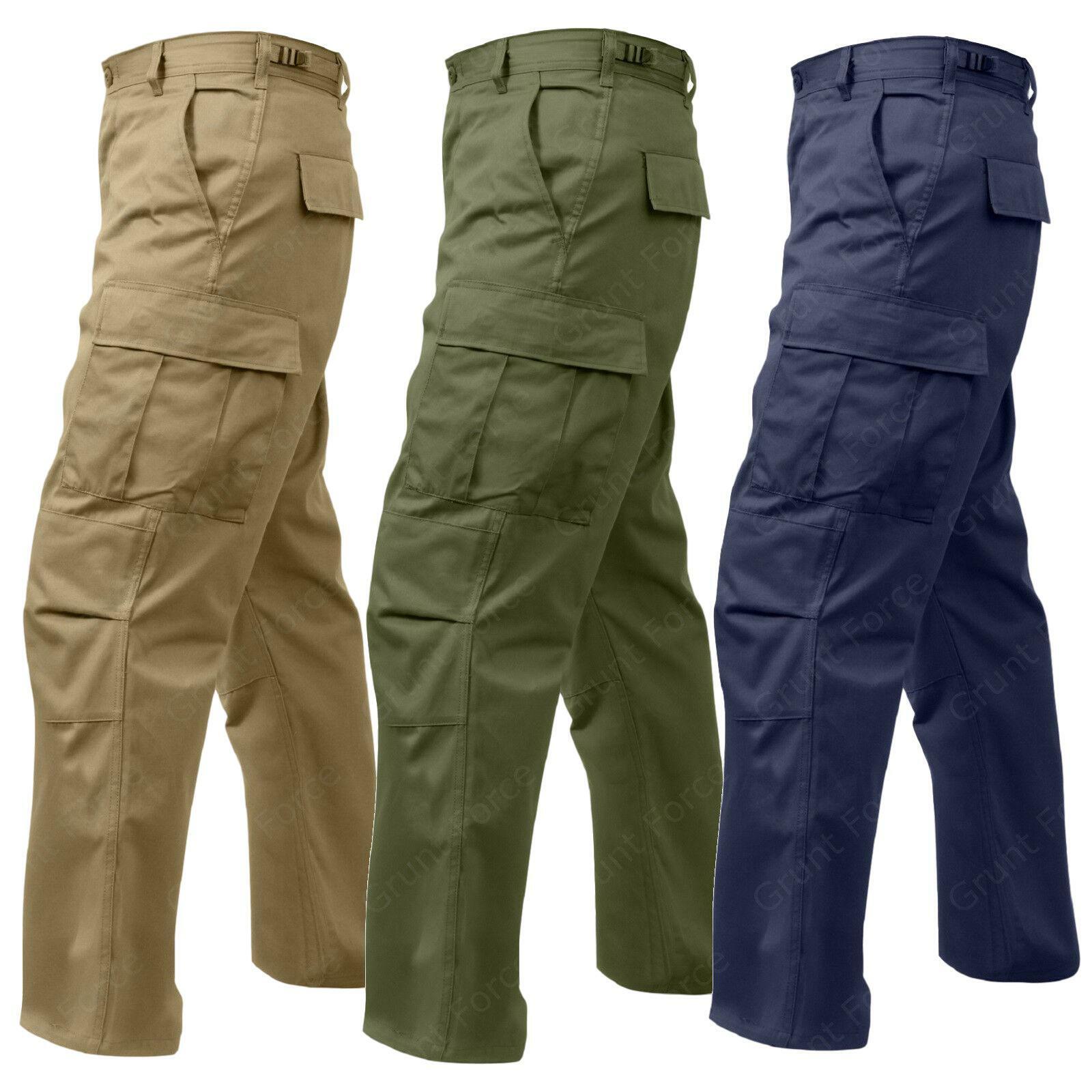Men's Cargo Pants Mens Casual Multi Pockets Military Tactical Pants Men  Outwear Straight Slacks | Lazada PH