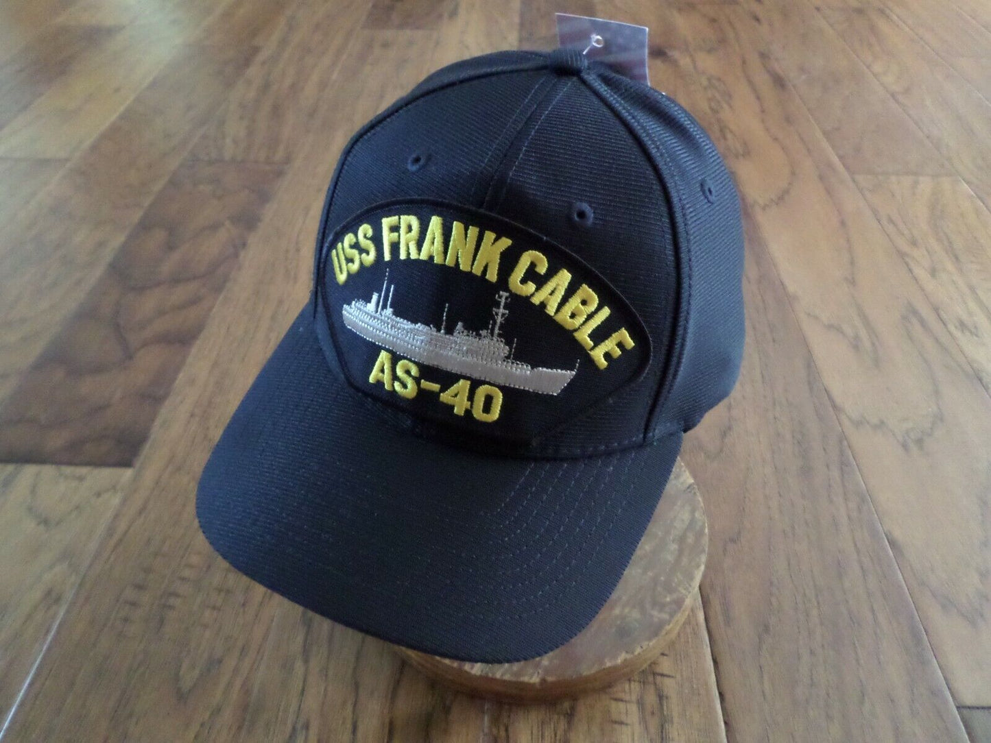 USS FRANK CABLE AS 40 U.S NAVY SHIP HAT U.S MILITARY OFFICIAL BALL CAP U.S.A