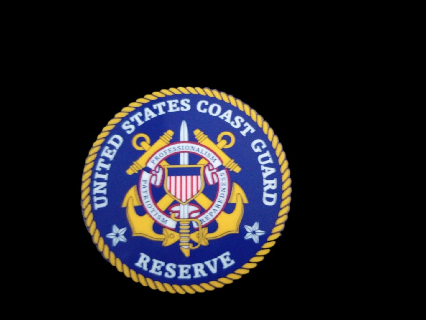 U.S COAST GUARD RESERVE WINDOW DECAL STICKER 3.75" X 3.75" INCHES