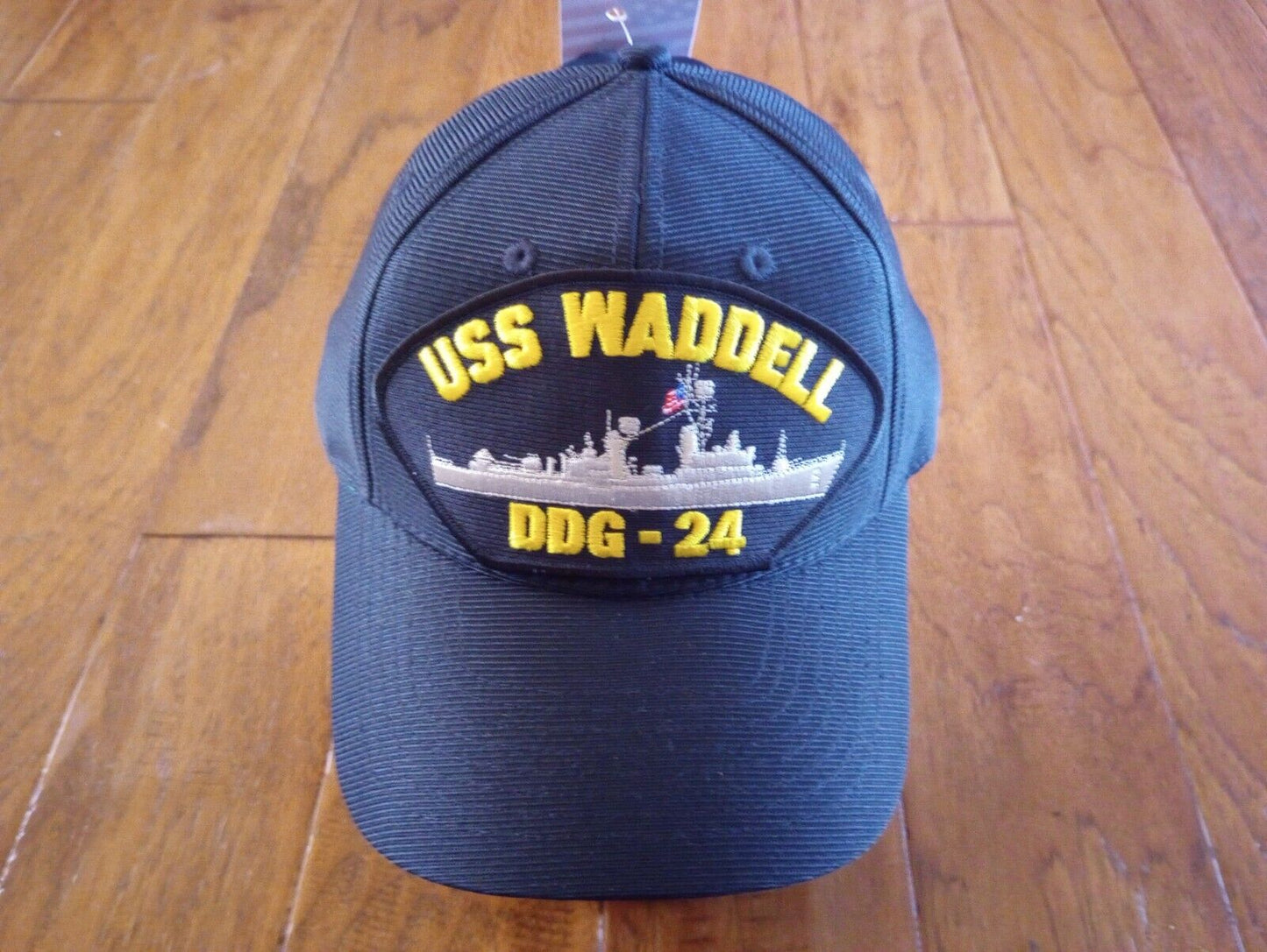 USS WADDELL DDG-24 NAVY SHIP HAT U.S MILITARY OFFICIAL BALL CAP U.S.A  MADE