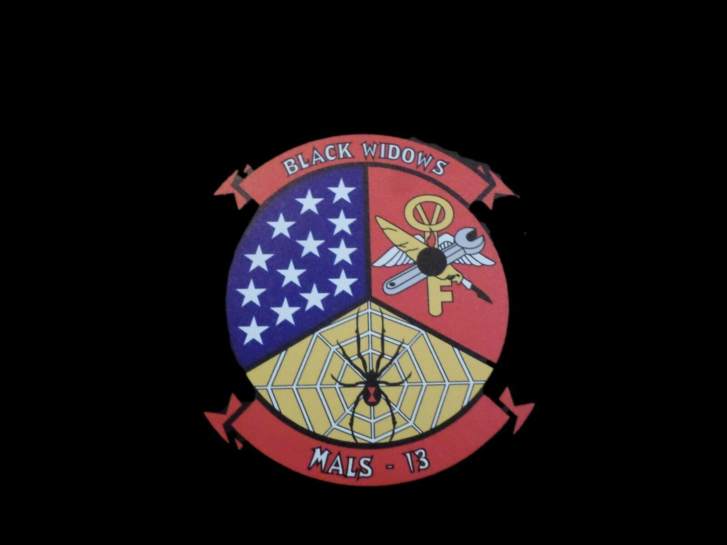 MALS-13 USMC BLACK WIDOWS WINDOW DECAL 3RD MARINE CORPS USA MADE