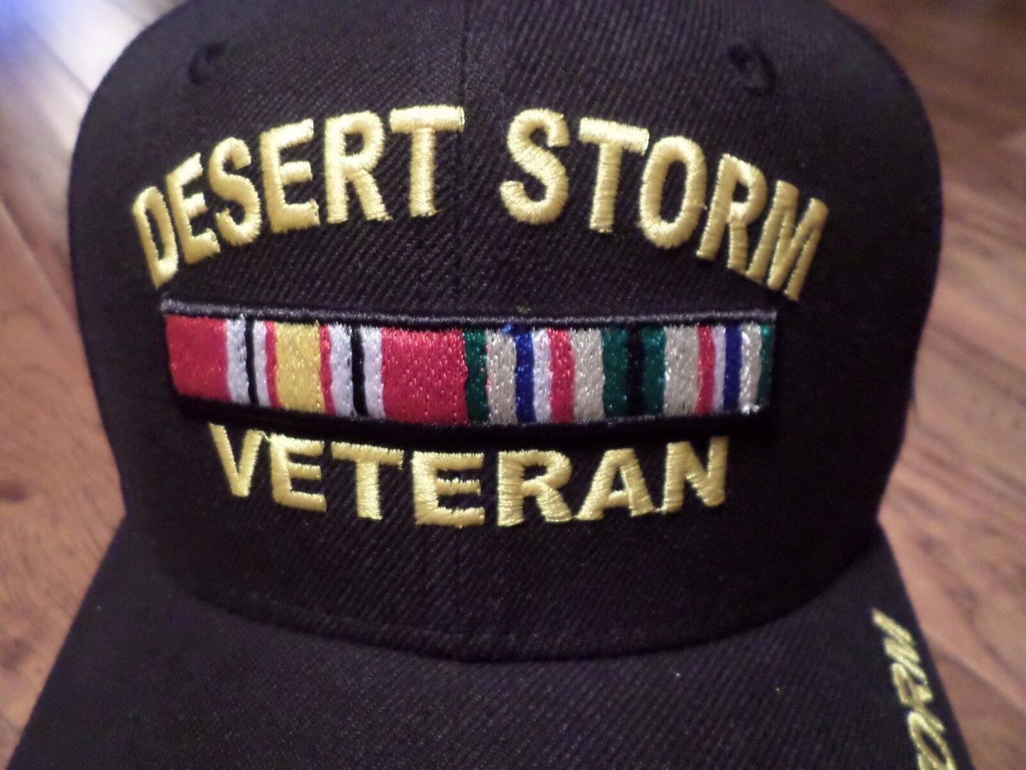 New U.S Military Desert Storm Veteran Deluxe 3-D Embroidered Baseball Hat Cap