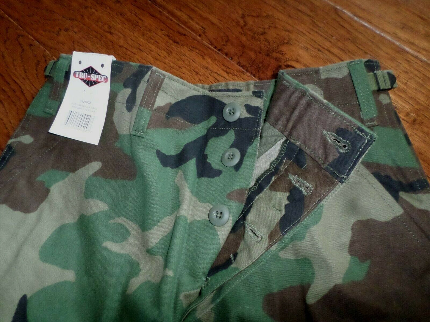 U.S MILITARY STYLE WOODLAND CAMOUFLAGE BDU PANTS CAMOUFLAGE PANTS COTTON TWILL