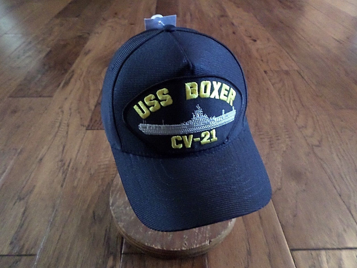 USS BOXER CV-21 NAVY SHIP HAT U.S MILITARY OFFICIAL BALL CAP U.S.A MADE