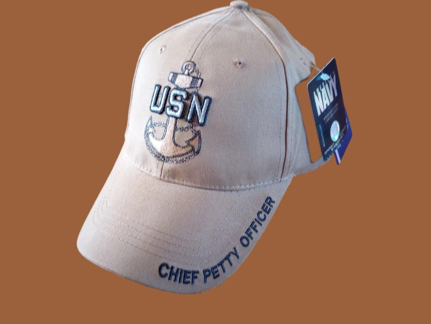 U.S NAVY CHIEF PETTY OFFICER HAT NAVY COYOTE BROWN BASEBALL CAP