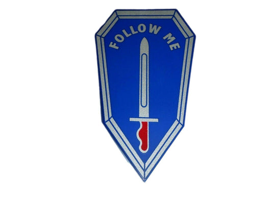 U.S MILITARY ARMY FOLLOW ME INFANTRY SCHOOL WINDOW DECAL BUMPER STICKER