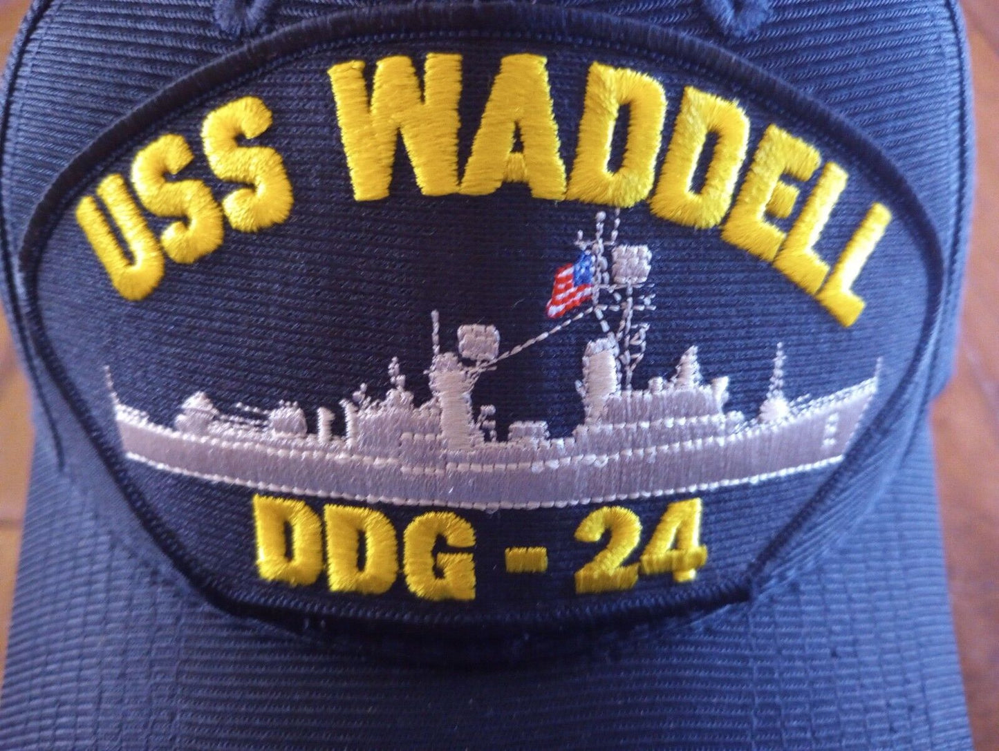 USS WADDELL DDG-24 NAVY SHIP HAT U.S MILITARY OFFICIAL BALL CAP U.S.A  MADE