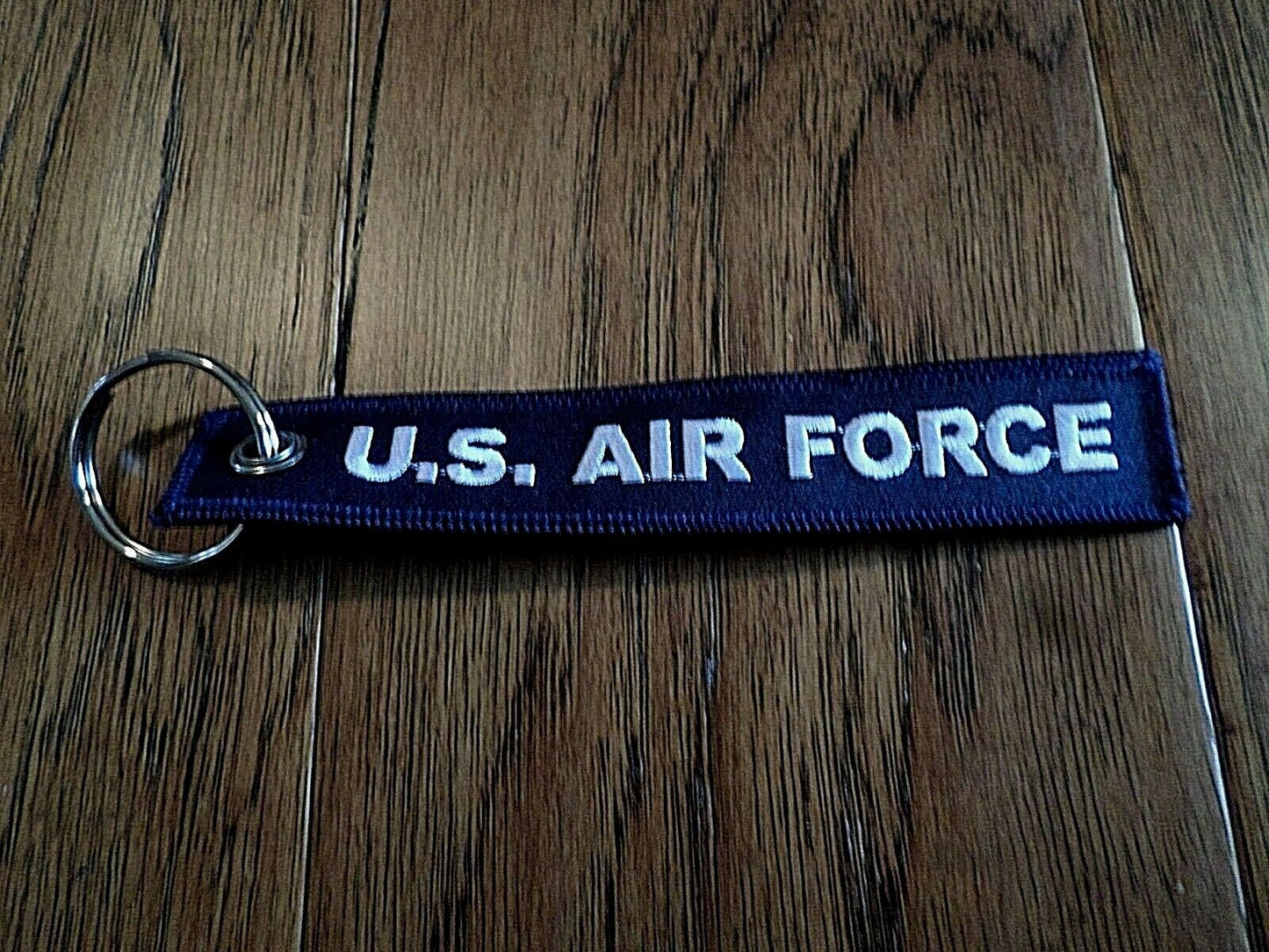 U.S MILITARY AIR FORCE KEY CHAIN KEY RING FOB 5 1/2" X 1" INCHES GOT FREEDOM