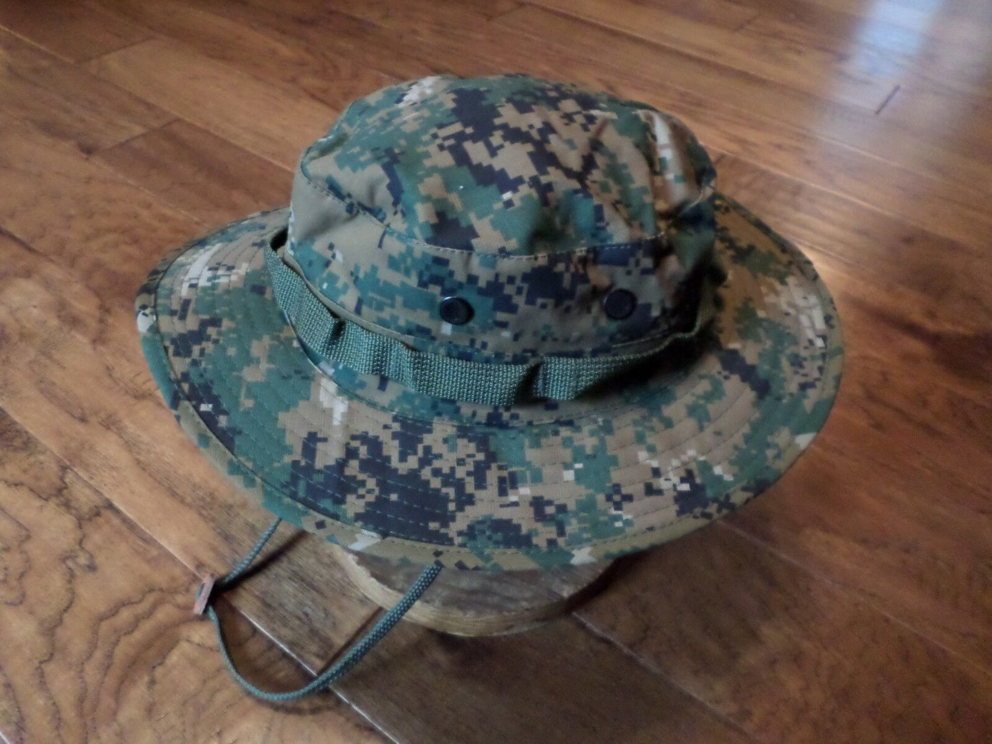 NEW DIGITAL WOODLAND BOONIE HAT SIZE X-LARGE MARINE CORPS CAMOUFLAGE PATTERN