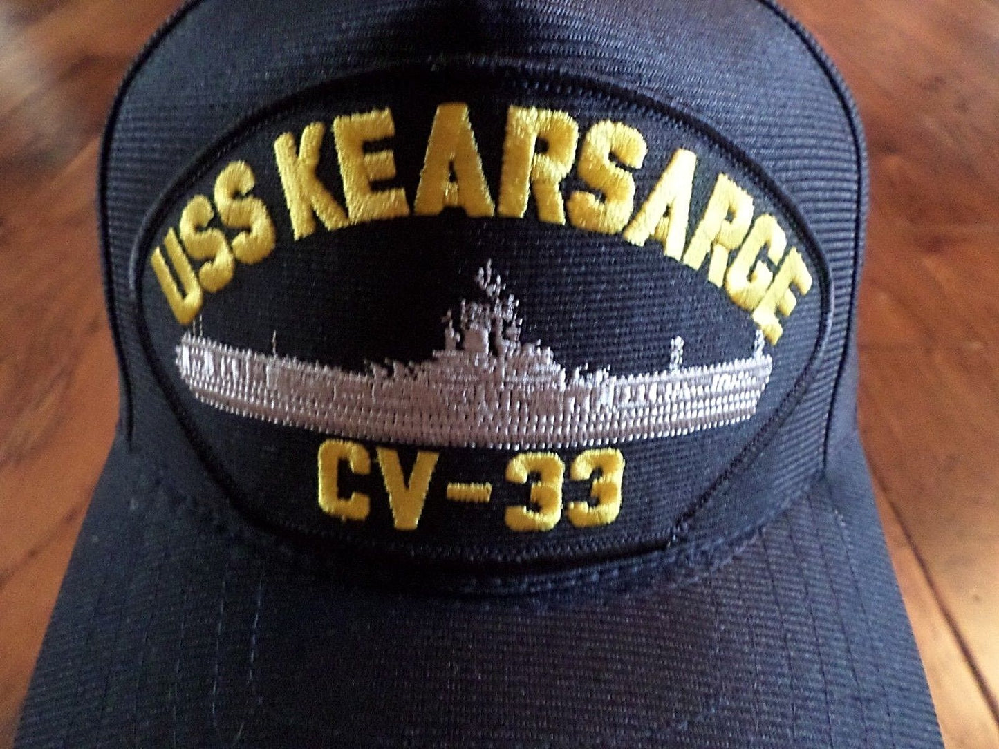 USS KEARSARGE CV-33 NAVY SHIP HAT U.S MILITARY OFFICIAL BALL CAP U.S.A MADE