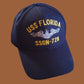 USS FLORIDA SSGN-728 HAT SUBMARINE DIRECT EMBROIDERED U.S NAVY BALL CAP USA MADE
