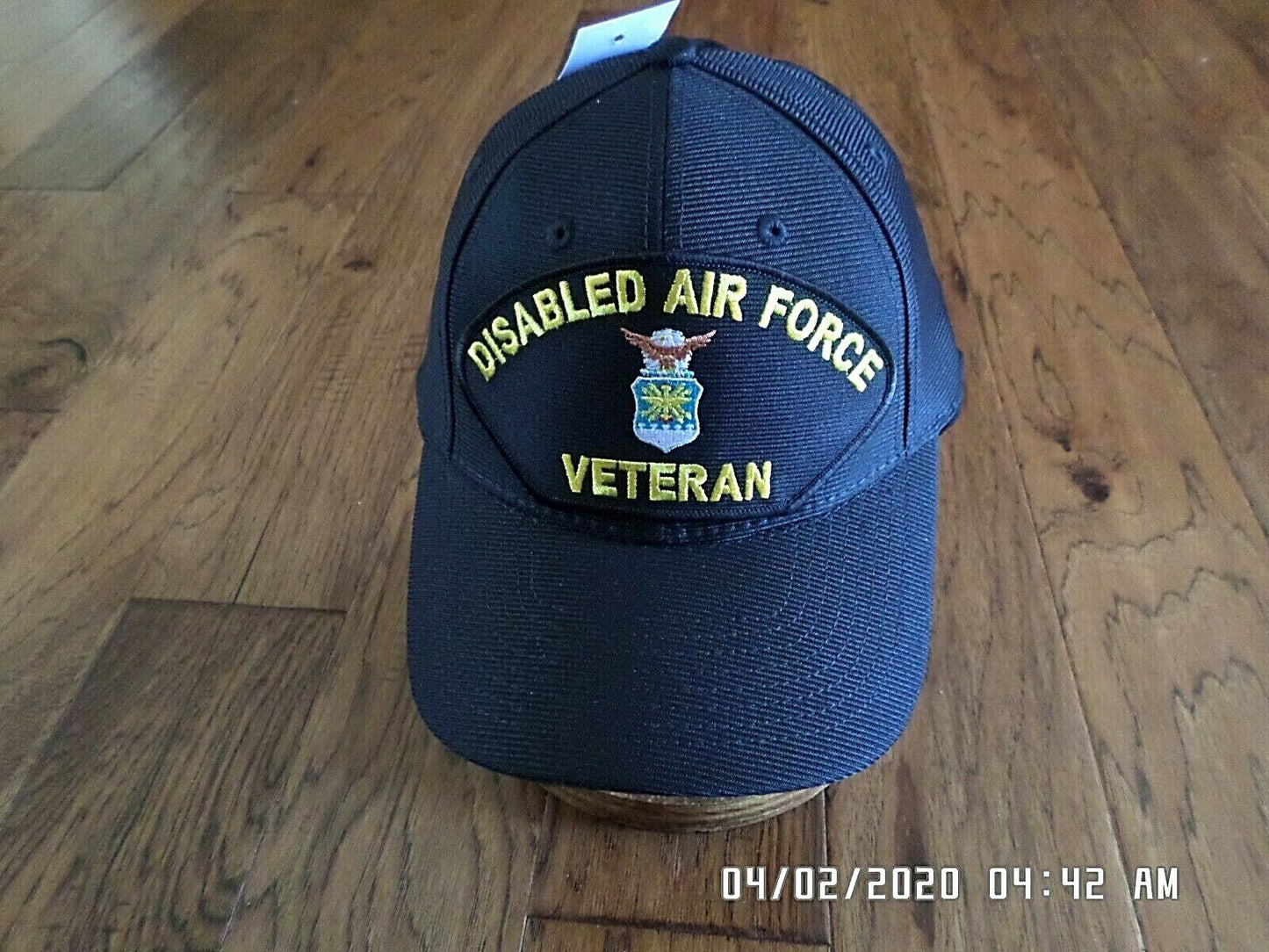 DISABLED AIR FORCE VETERAN HAT OFFICIAL U.S MILITARY BALL CAP USA MADE