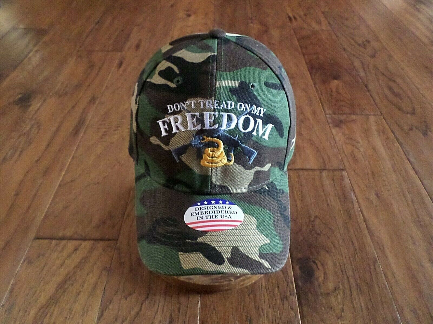 2nd AMENDMENT HAT DON'T TREAD ON MY FREEDOM CAP EMBROIDERED CAMOUFLAGE