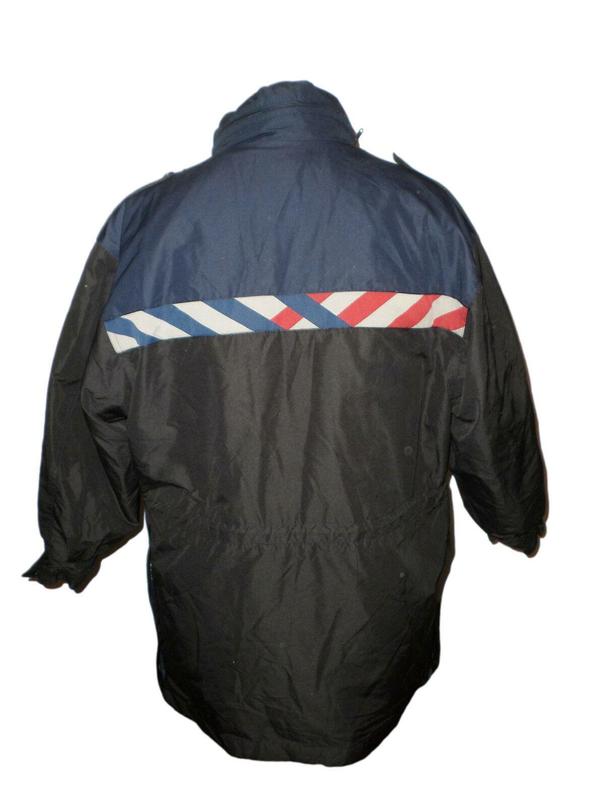 DUTCH POLICE WOMEN'S GORE-TEX COLD WEATHER COAT BLACK WITH BLUE TRIM