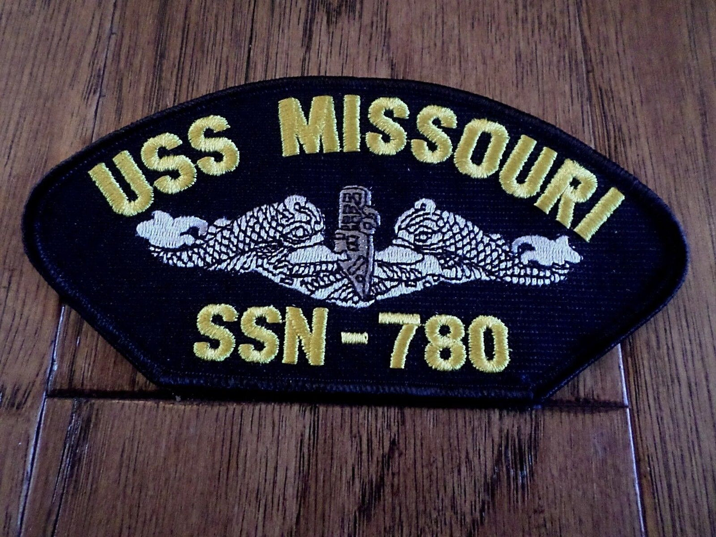 U.S NAVY SHIP HAT PATCH.USS MISSOURI SSN-780 NAVY SUBMARINE PATCH