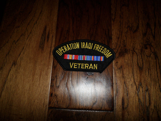 OPERATION IRAQI FREEDOM HAT PATCH U.S ARMY MARINE CORPS NAVY VETERAN