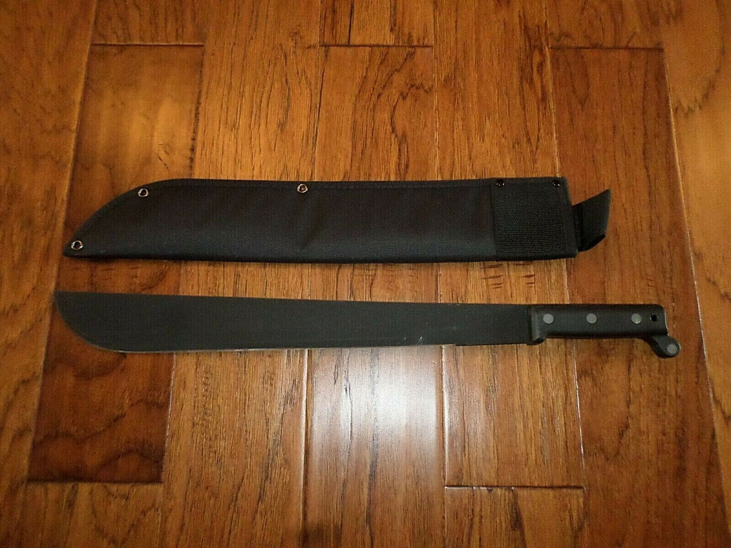 U.S MILITARY MACHETE AND NYLON SHEATH 18" INCHES U.S.A MADE ONTARIO KNIFE CO