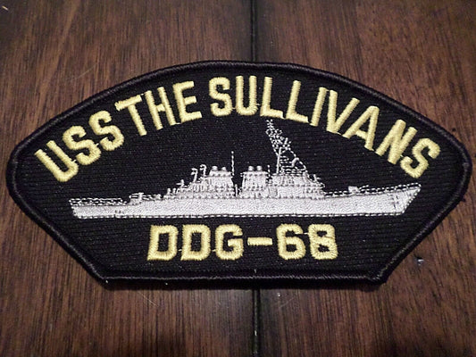 USS SULLIVANS DDG-68 U.S.NAVY SHIP HAT PATCH DESTROYER MADE IN THE U.S.A