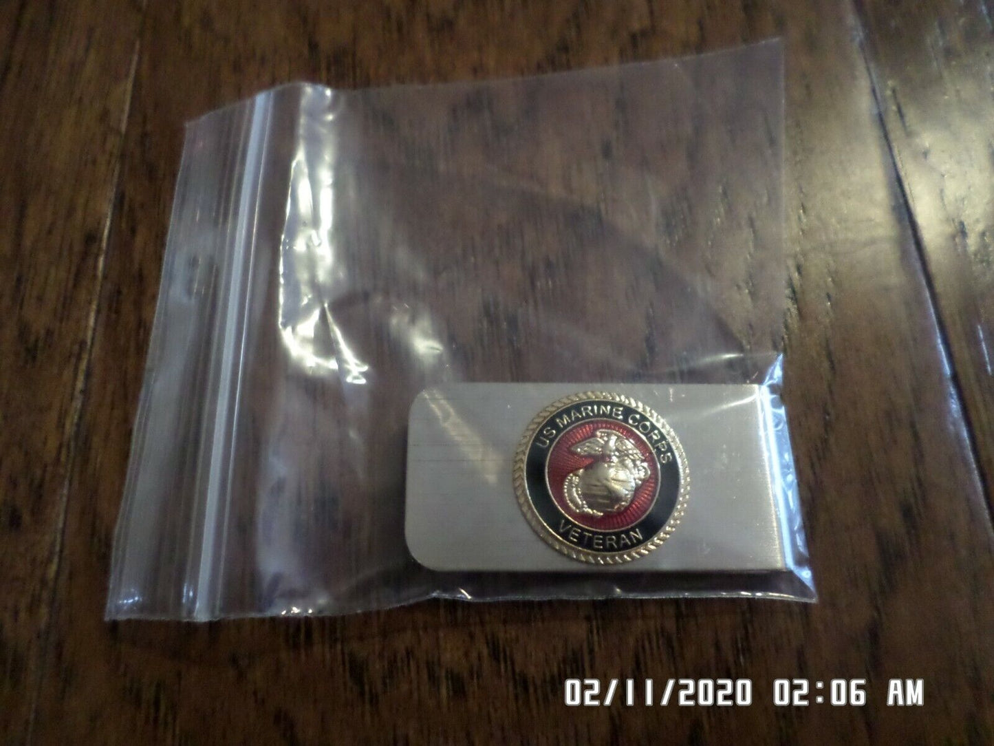 U.S MILITARY MARINE CORPS VETERAN MONEY CLIP OFFICIAL LICENSED PRODUCT