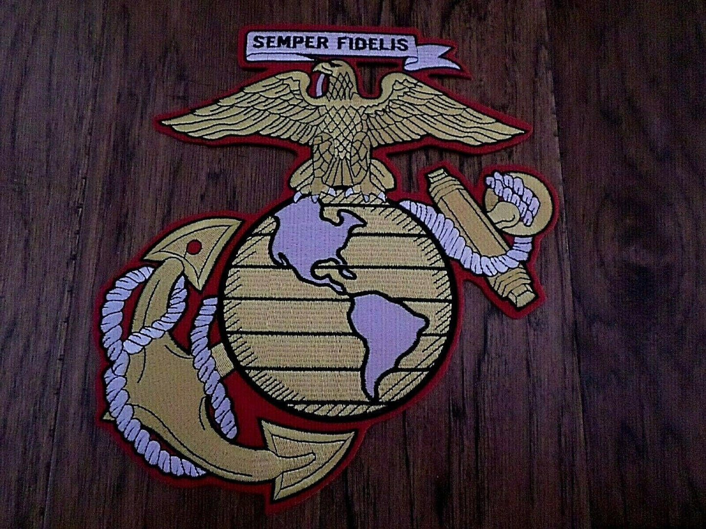 U.S MILITARY MARINE CORPS EAGLE GLOBE & ANCHOR EGA OVERSIZE BACK PATCH 10" PATCH