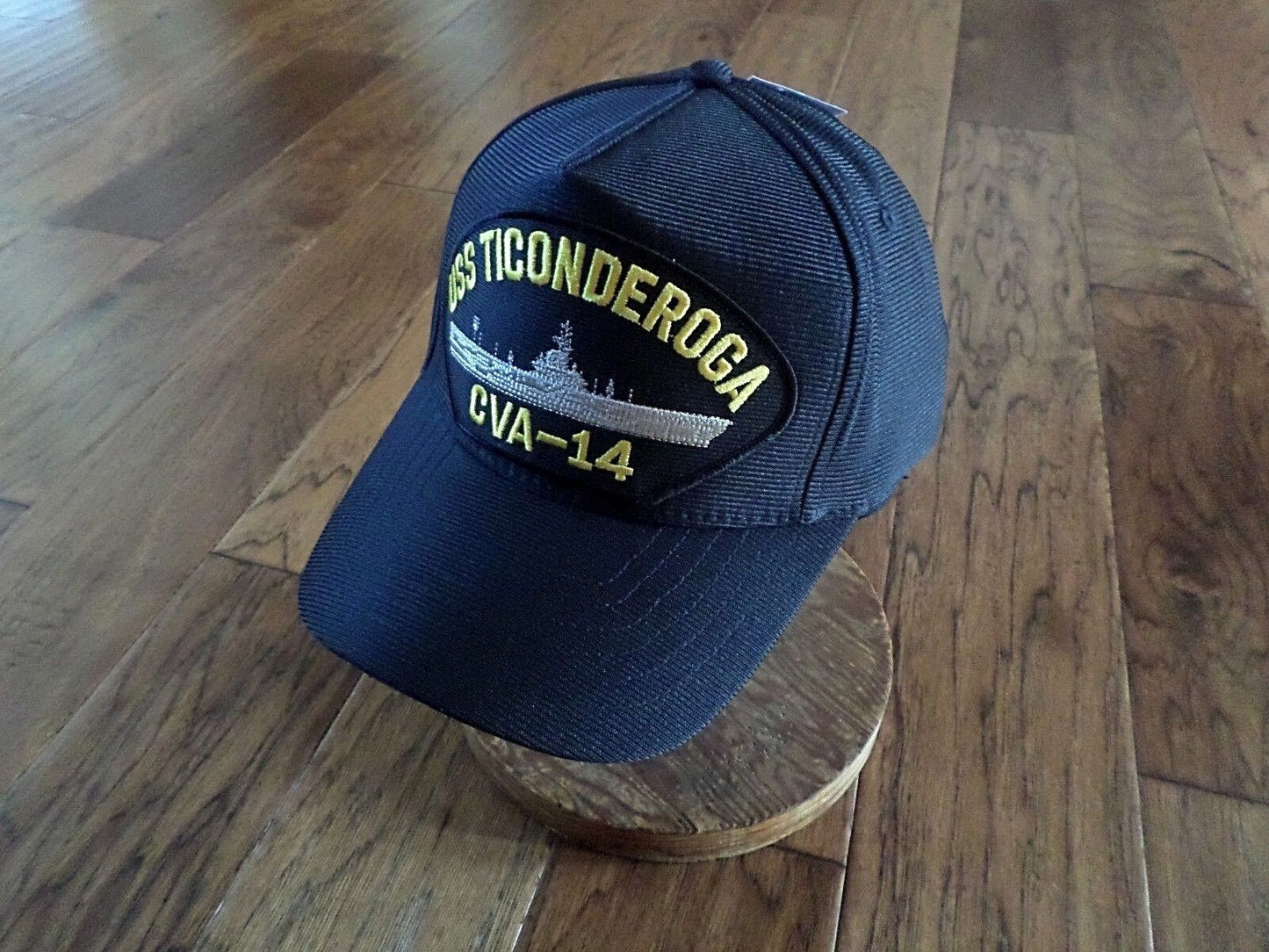 USS TICONDEROGA CVA-14 U.S NAVY SHIP HAT OFFICIAL U.S MILITARY BALL CAP USA MADE